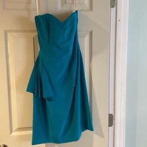 Bright teal kirribella size 2 strapless dress